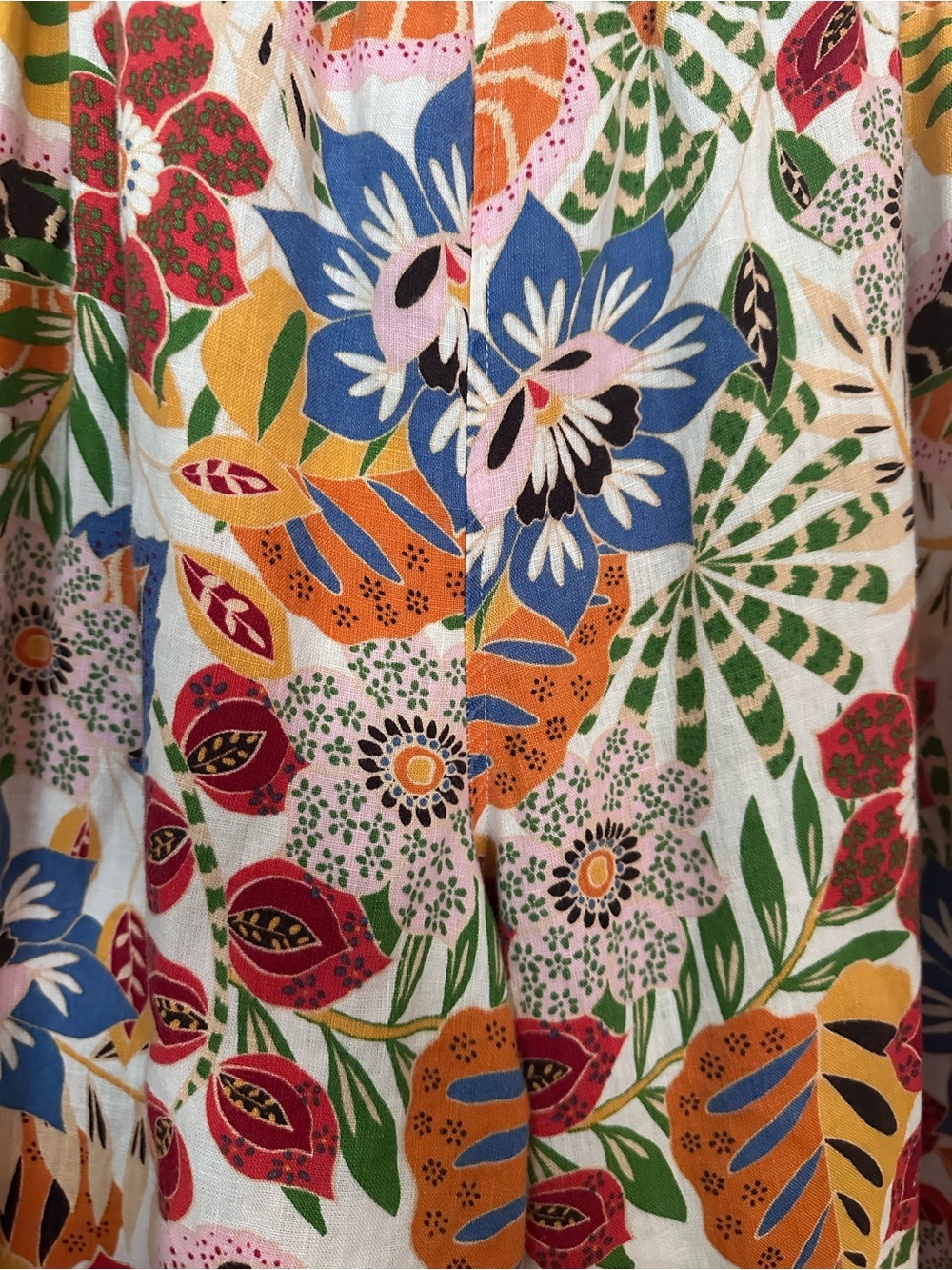 C&C California Tropical Linen Pants in Red, Green, Blue & Orange - Picture 2 of 4